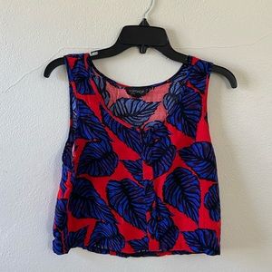 Summer floral crop top